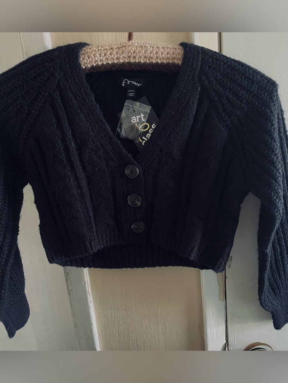 art class Girls' Boxy Cropped Cardigan Sweater - sz.6/6x